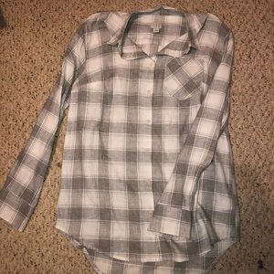 COPY - Gray and White Flannel